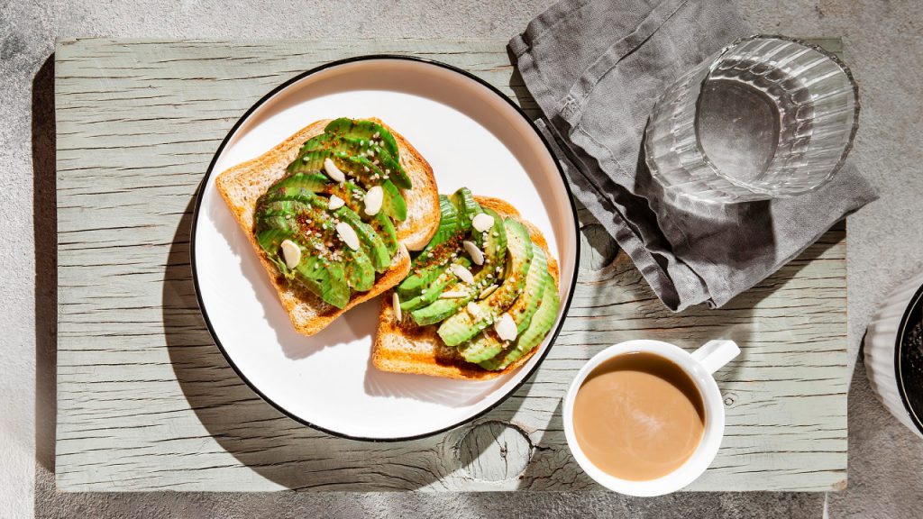 Heart-Healthy Avocado Toast on Whole-Grain Bread for Seniors