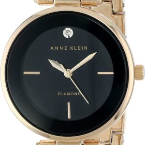 Anne Klein Women's Genuine Diamond Dial Bangle Watch