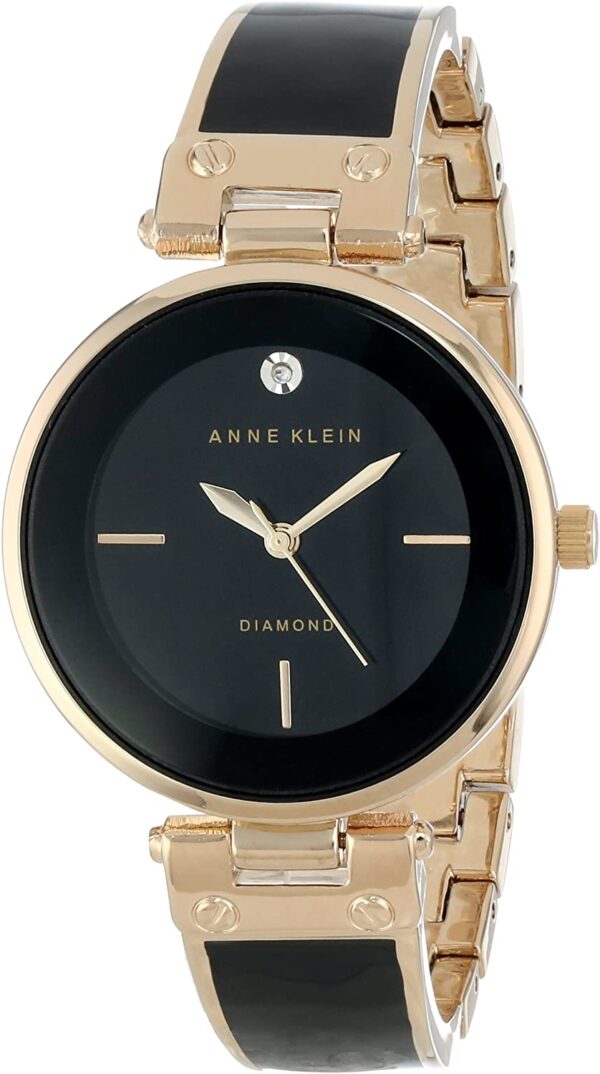 Anne Klein Women's Genuine Diamond Dial Bangle Watch