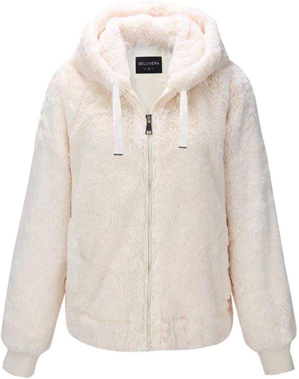 Bellivera Women's Faux Fur Fleece Coat, Fall and Winter Fashion