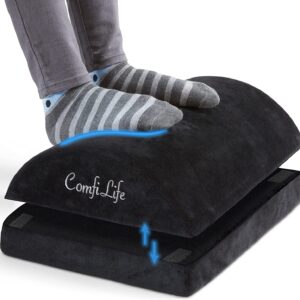 ComfiLife Foot Rest for Under Desk at Work – Memory Foam Foot Rest