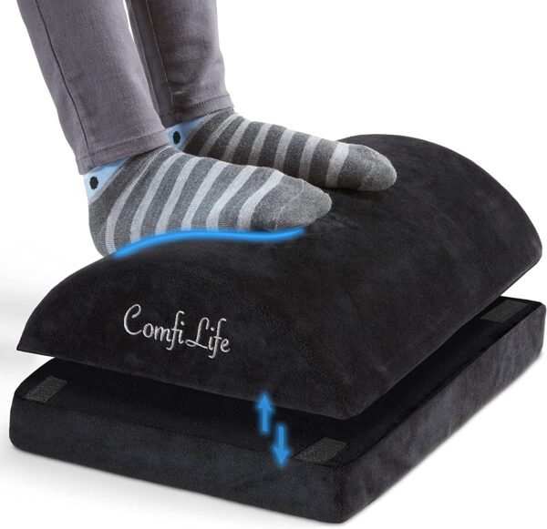 ComfiLife Foot Rest for Under Desk at Work – Memory Foam Foot Rest