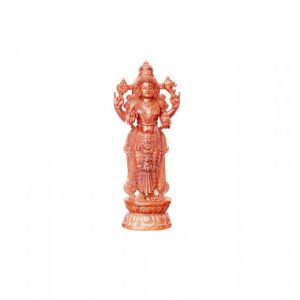 Hand Carved Rose Wood ''Lord Dhanwanthari'' Statue 20-in