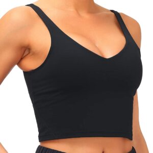 Dragon Fit Sports Bra Longline Padded Bra Yoga Crop Tank Tops