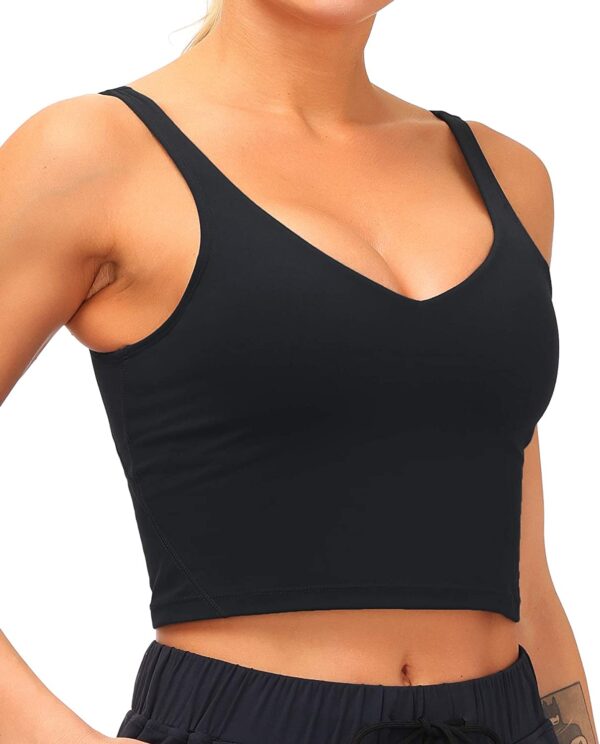 Dragon Fit Sports Bra Longline Padded Bra Yoga Crop Tank Tops