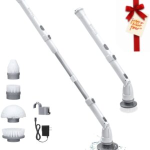 Electric Spin Scrubber, Voweek Cordless Cleaning Brush