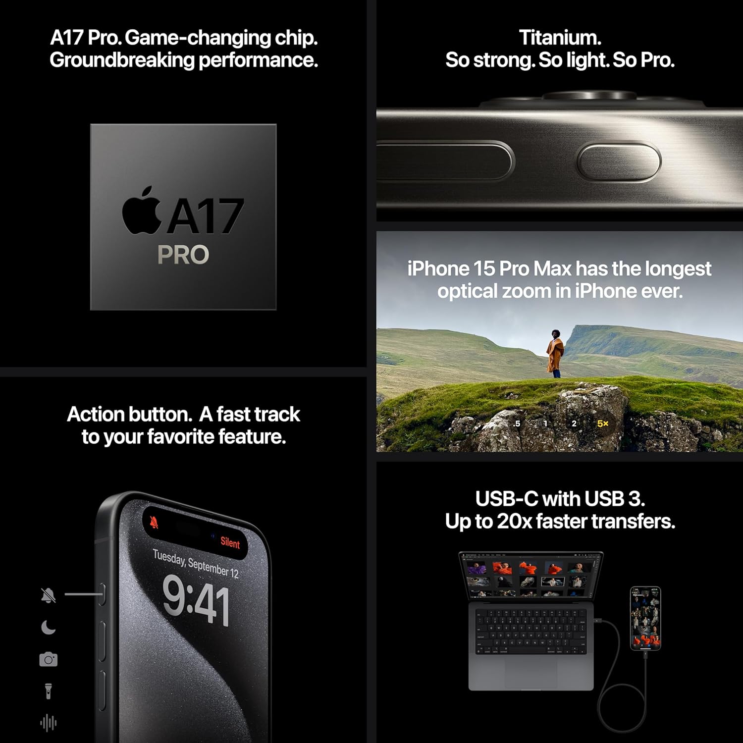 Apple iPhone 15 Pro - 6.7" Super Retina XDR Display, A17 Pro Chip, 48MP Pro Camera System, eSIM Technology - Image 4