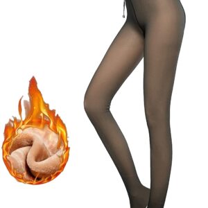 Fleece Lined Tights Women Leggings Thermal Pantyhose