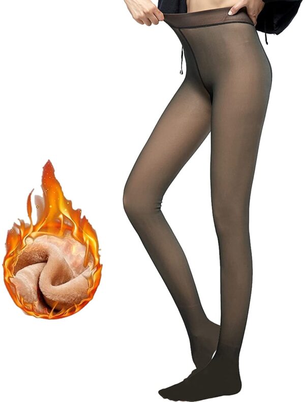 Fleece Lined Tights Women Leggings Thermal Pantyhose