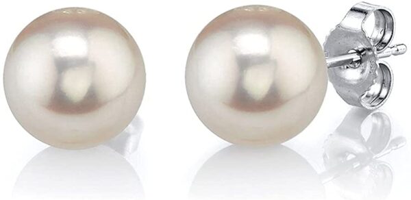 Freshwater Cultured Pearl Earrings for Women with 14K Gold