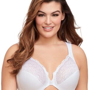 Glamorise Women's Plus Size Wonderwire Front-Close Bra Underwire