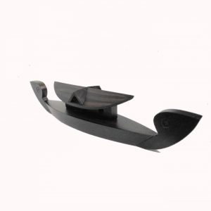 Hand Carved Rose Wood ''House Boat'' Statue 15-in