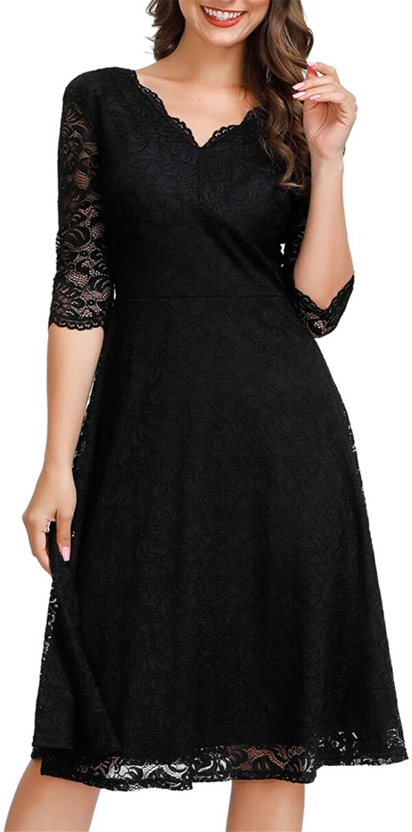 JASAMBAC Cocktail Dress Women Midi Dress Party