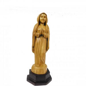 Hand Carved Wooden ''Mary 'Mother Of Jesus''' Sculpture -10-in
