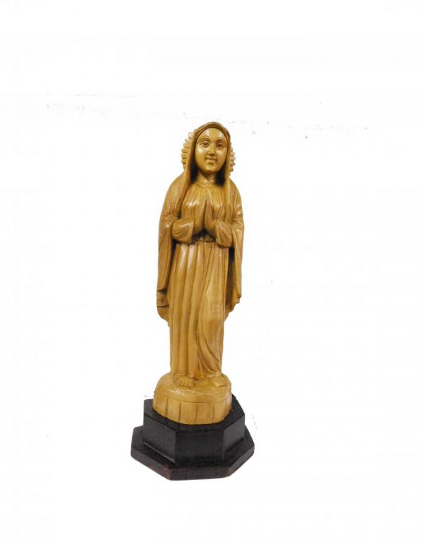 Hand Carved Wooden ''Mary 'Mother Of Jesus''' Sculpture -12-in