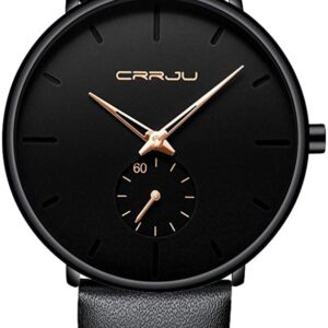 Mens Watches Ultra-Thin Minimalist Waterproof-Fashion
