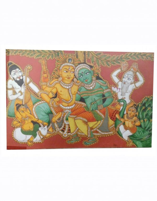 Mural Painting - Temple Art - 22-in X 17-in