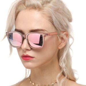 Myiaur Fashion Sunglasses for Women Polarized Driving Anti Glare