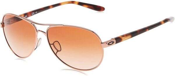 Oakley Women's Oo4079 Feedback Metal Aviator Sunglasses