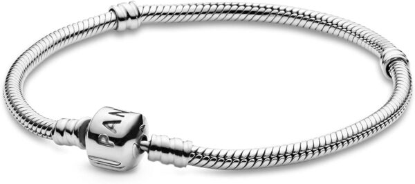 Pandora Jewelry Iconic Moments Snake Chain Silver Bracelet