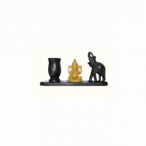 Art Cravers Wooden ''Elephant 'Ganesha''' Design Pen Holder 4-in