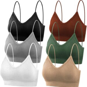 selizo Padded Bralettes for Women, 6 Pcs Sports Bras for Women Pack