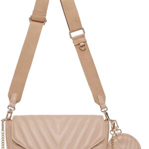 Small Quilted Crossbody Bags Purses and Handbags with Coin Purse