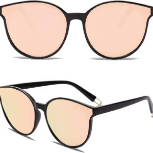 SOJOS Fashion Round Sunglasses Oversized Vintage Shades SJ2057