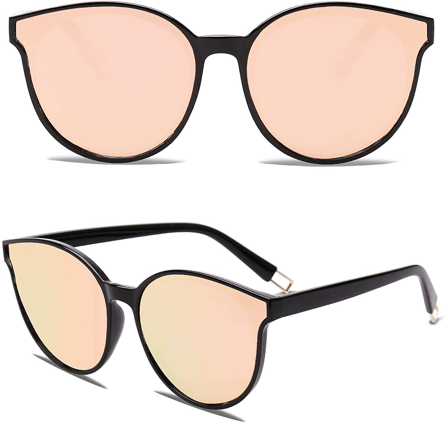 SOJOS Fashion Round Sunglasses Oversized Vintage Shades SJ2057