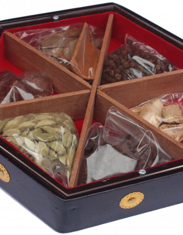 Spices In Hexagonal Box - 7-in -Dia - Image 2