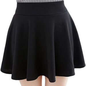 Urban CoCo Basic Versatile Stretchy Flared Casual Mini Skater Skirt