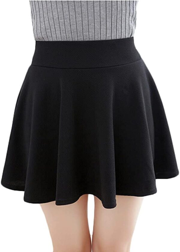 Urban CoCo Basic Versatile Stretchy Flared Casual Mini Skater Skirt