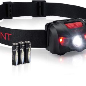 Vont LED Headlamp, Super Bright LEDs, Compact Build,