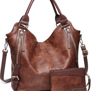 Women Tote Bag Handbags PU Leather Fashion Hobo Shoulder Bags