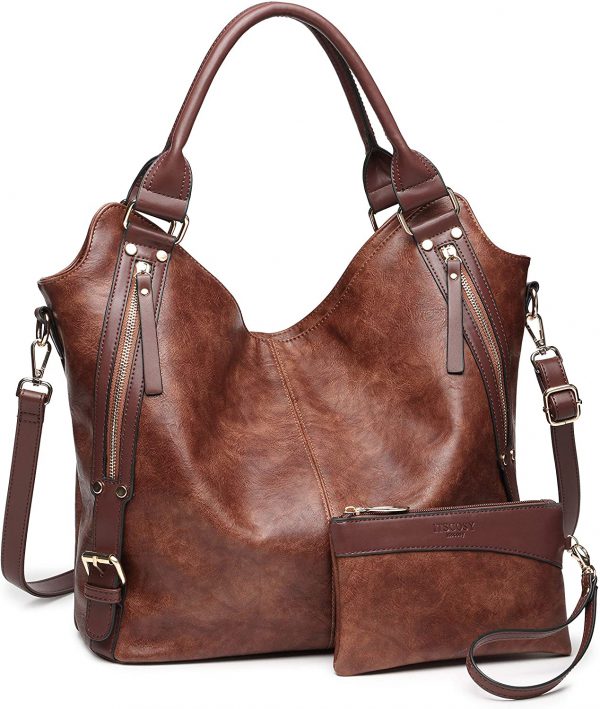 Women Tote Bag Handbags PU Leather Fashion Hobo Shoulder Bags